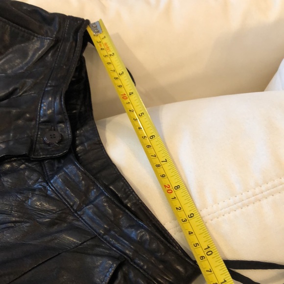 ⭐️ Bill Atkinson Vintage, High Waist Lined Cowhide Leather front pocket trousers - Picture 10 of 11